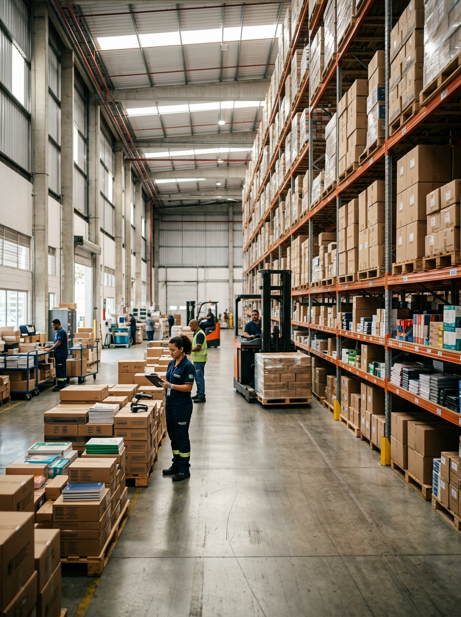 Operação Wide Stock — armazém e estrutura logística