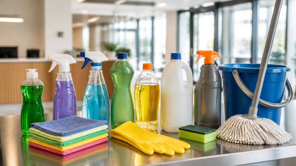 7 produtos de limpeza essenciais para pequenas empresas